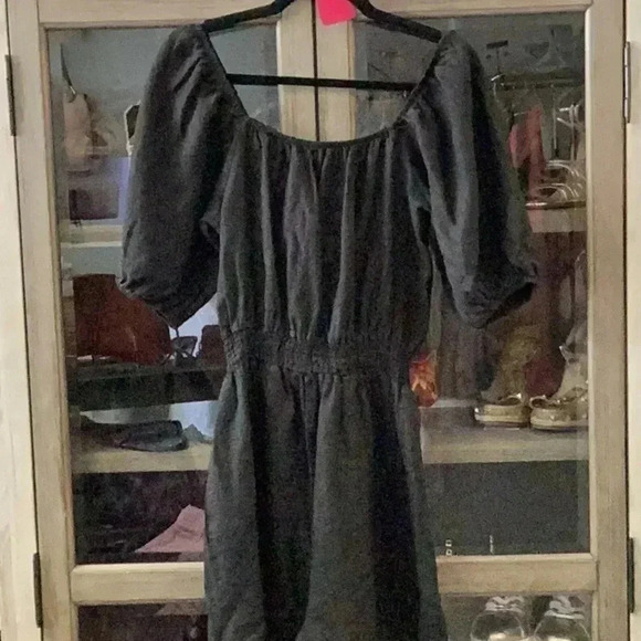 Bella Dahl Black Linen Romper - Size L - NWT - Picture 4 of 6